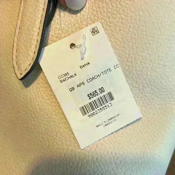 Coach Taylor Leather Gold Tone Tote Bag & Dusty - Picture 8 of 12